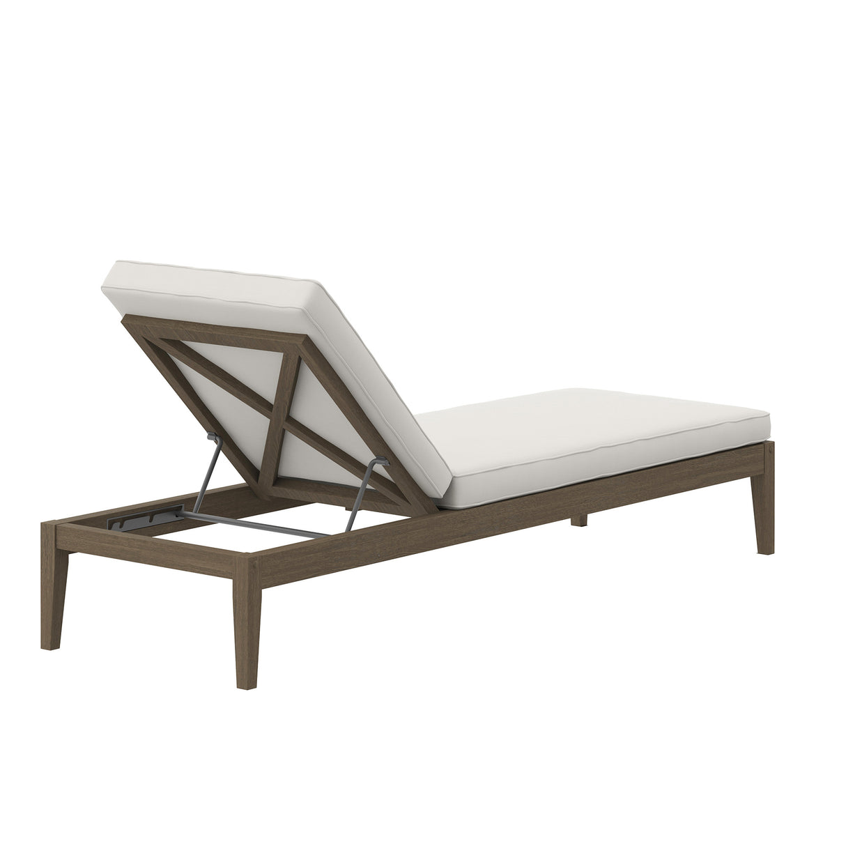 Northlake Outdoor Patio Teak Chaise Lounge by Modway