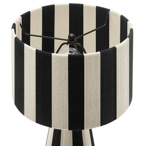Renae Handwoven Cotton Thread Striped Table Lamp by Modway