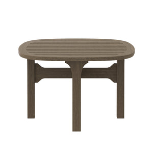 Saratoga Square Outdoor Patio Teak Wood Side Table by Modway