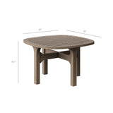 Saratoga Square Outdoor Patio Teak Wood Side Table by Modway
