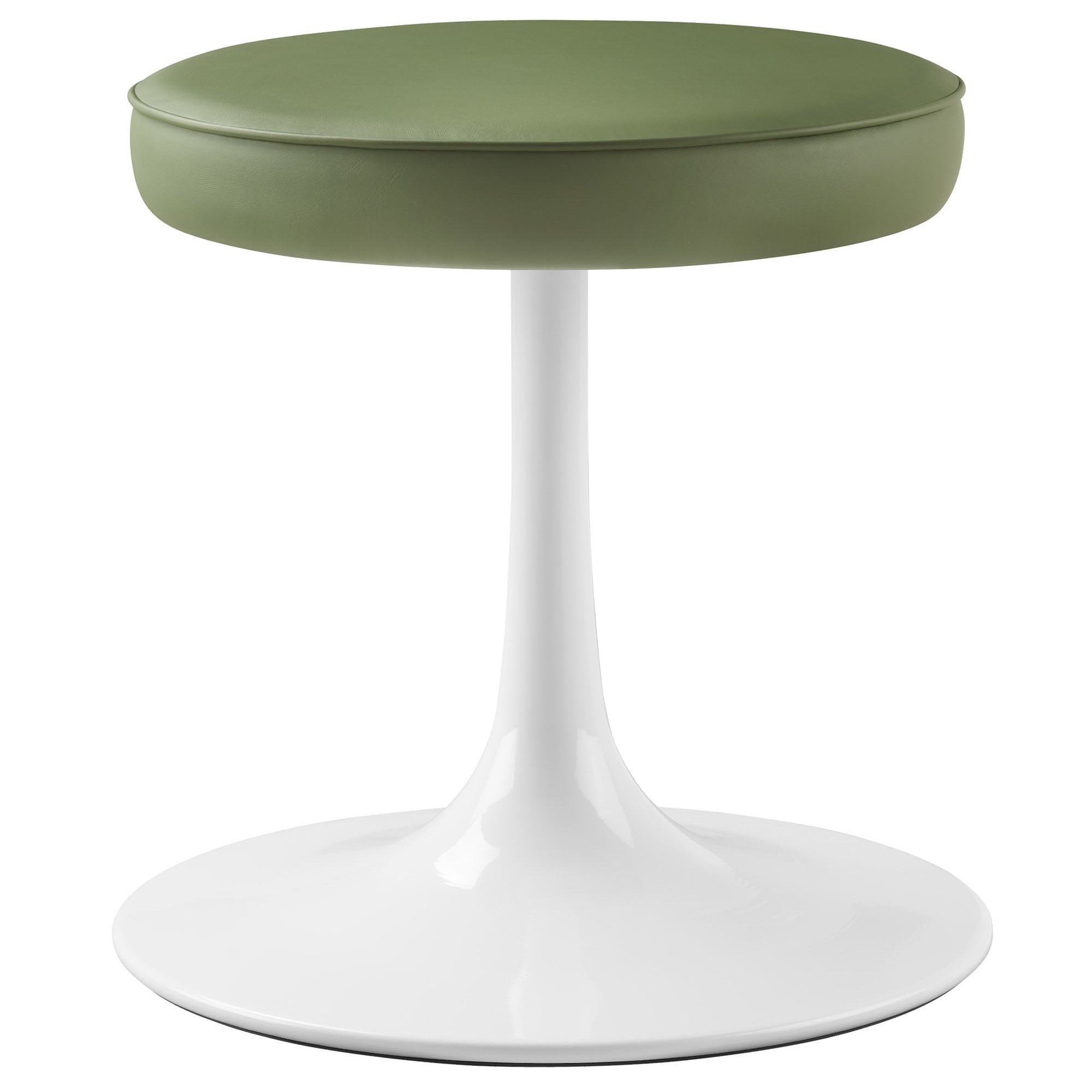 Lippa Vegan Leather Round Stool by Modway | 3 Colors Available