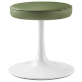 Lippa Vegan Leather Round Stool by Modway