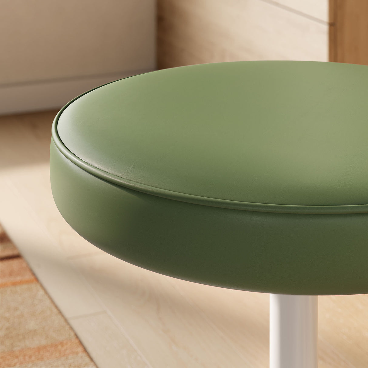Lippa Vegan Leather Round Stool by Modway