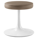 Lippa Vegan Leather Round Stool by Modway