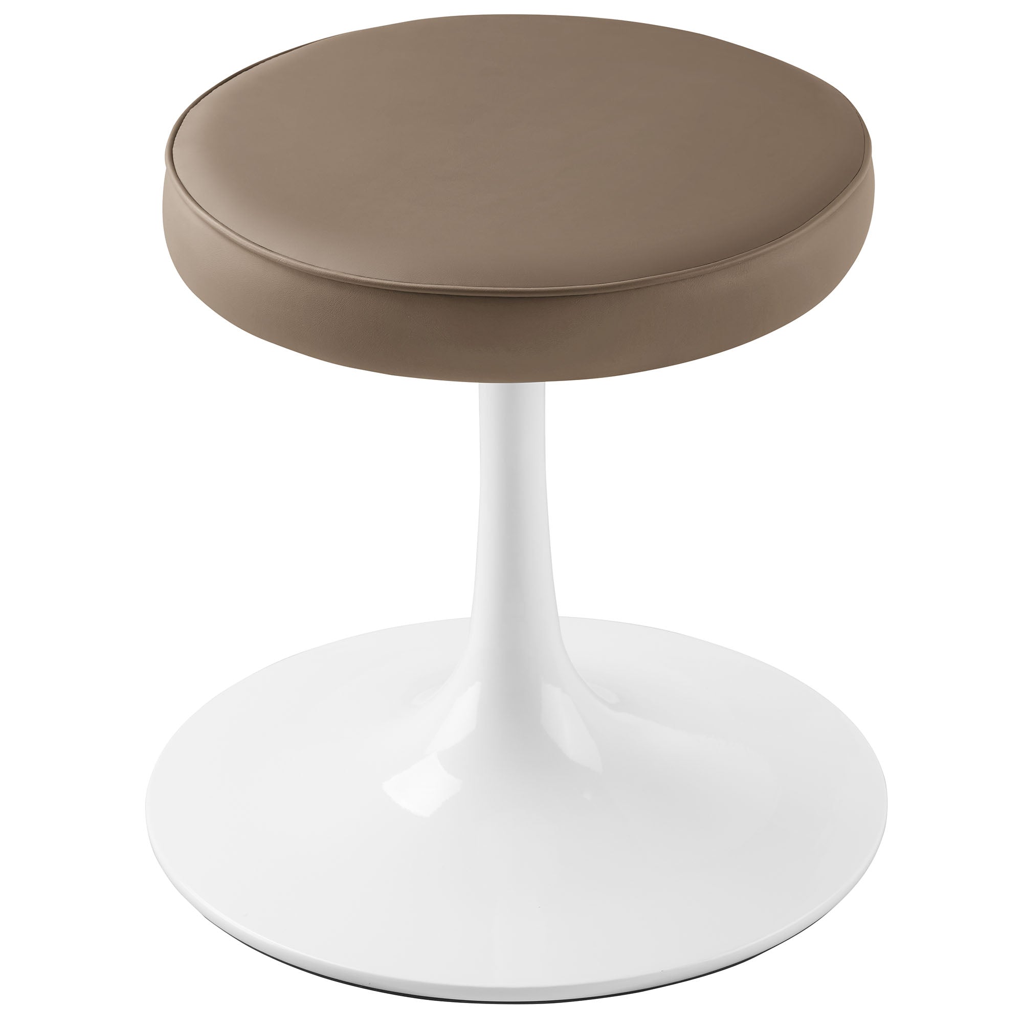 Lippa Vegan Leather Round Stool by Modway | 3 Colors Available