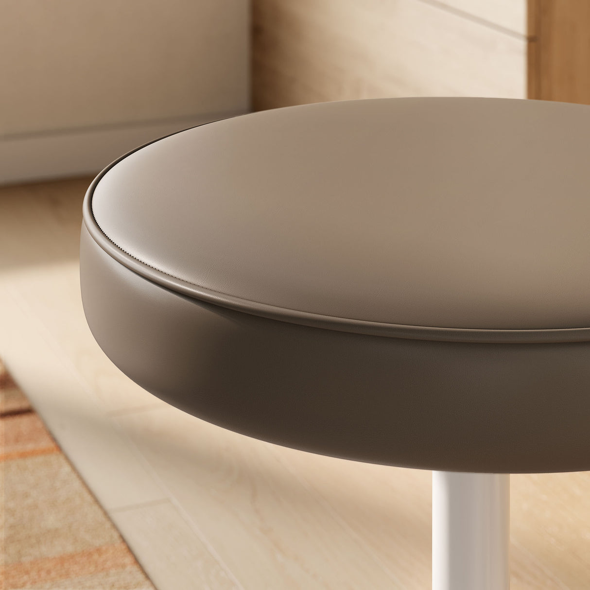 Lippa Vegan Leather Round Stool by Modway