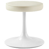 Lippa Vegan Leather Round Stool by Modway