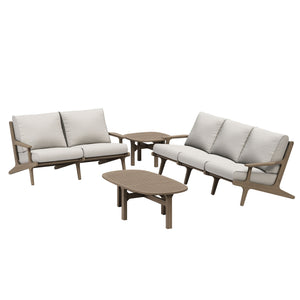 Saratoga 4-Piece Outdoor Patio Teak Wood Furniture Set by Modway