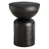 Mella Metal Hammered Side Table by Modway