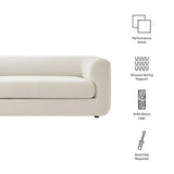 Leif 89" Performance Velvet Upholstered Sofa by Modway