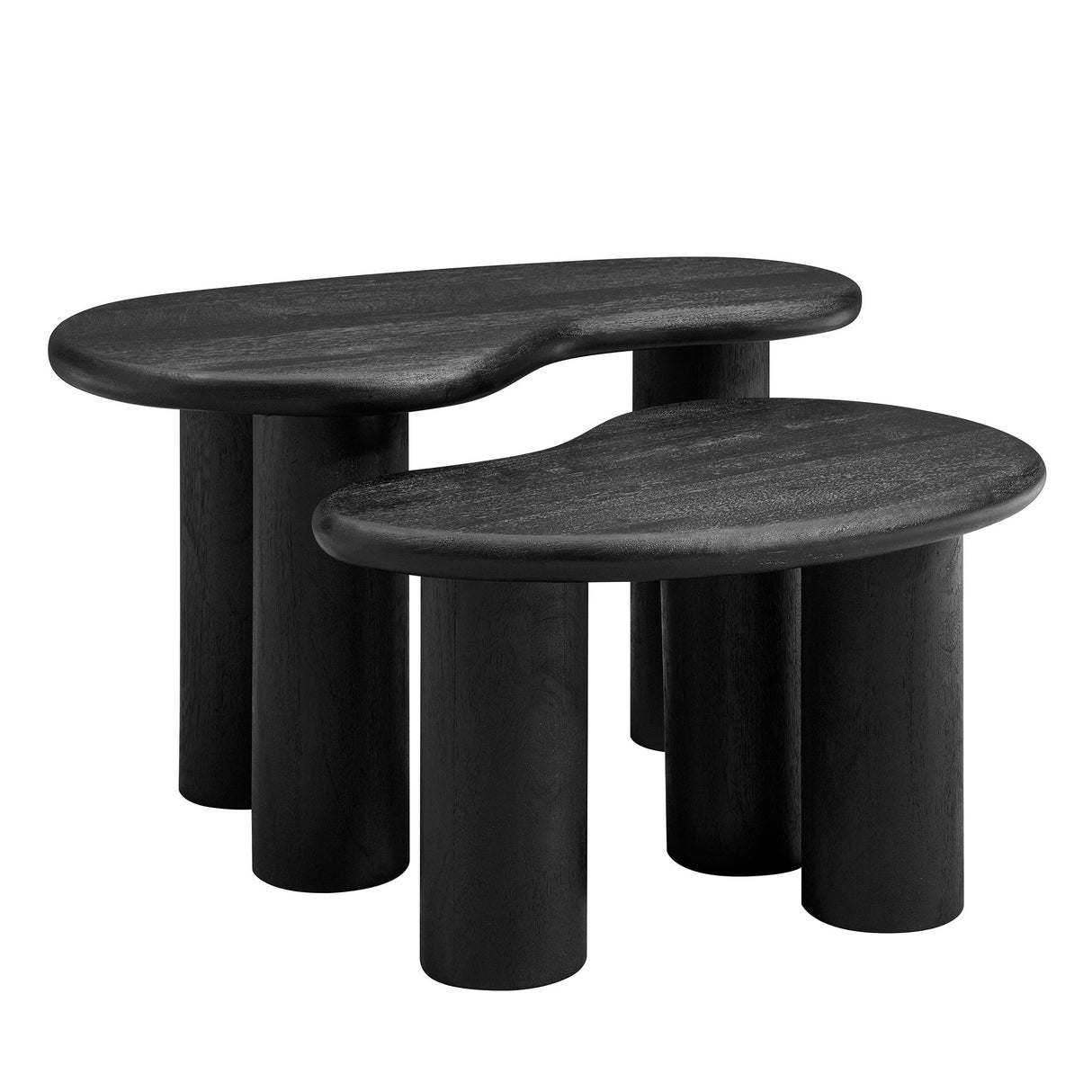 Hackney Mango Wood Nesting Coffee Table Set by Modway