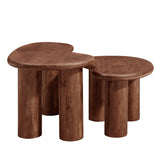 Hackney Mango Wood Nesting Coffee Table Set by Modway