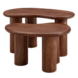 Hackney Mango Wood Nesting Coffee Table Set by Modway