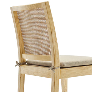 Ovard Wood and Rattan Dining Chair by Modway