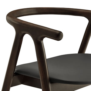 Henry Vegan Leather and Wood Dining Chair by Modway