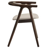 Henry Vegan Leather and Wood Dining Chair by Modway