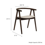 Henry Vegan Leather and Wood Dining Chair by Modway