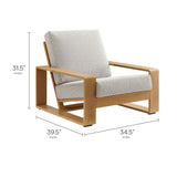 Lirienne Outdoor Patio Aluminum Faux Wood Armchair by Modway