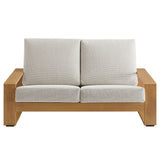 Lirienne Outdoor Patio Aluminum Faux Wood Loveseat by Modway