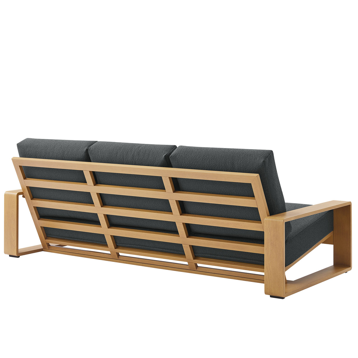 Lirienne Outdoor Patio Aluminum Faux Wood Sofa by Modway