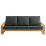 Lirienne Outdoor Patio Aluminum Faux Wood Sofa by Modway