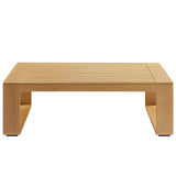 Lirienne Outdoor Patio Aluminum Faux Wood Coffee Table by Modway