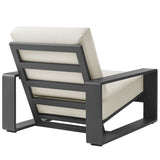 Lirienne Outdoor Patio Aluminum Faux Wood Armchairs Set of 2 by Modway