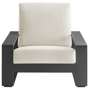 Lirienne Outdoor Patio Aluminum Faux Wood Armchairs Set of 2 by Modway