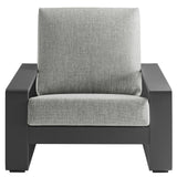 Lirienne Outdoor Patio Aluminum Faux Wood Armchairs Set of 2 by Modway