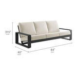 Lirienne Outdoor Patio Aluminum Sofa by Modway