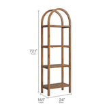 Vexley 72 Inch Tall Narrow Arched Bookshelf by Modway