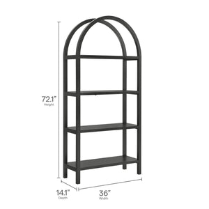 Vexley 72 Inch Large Arched Bookshelf by Modway
