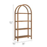 Vexley 72 Inch Large Arched Bookshelf by Modway