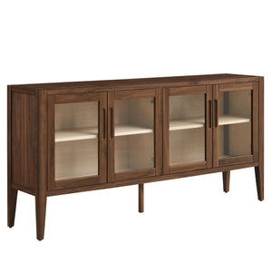 Nell 72" Glass Door Sideboard Storage Display Cabinet by Modway
