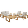 Lirienne 4-Piece Outdoor Patio Aluminum Faux Wood Furniture Set by Modway