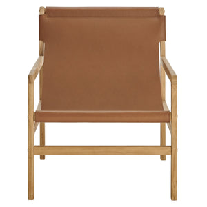 Sonora Leather Sling Chair by Modway