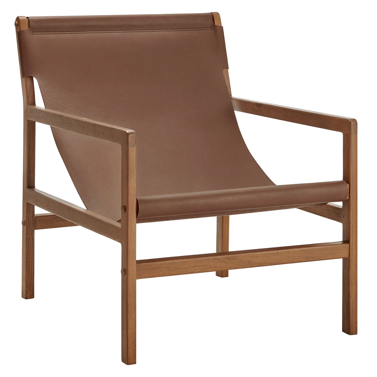 Sonora Leather Sling Chair by Modway
