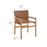 Sonora Leather Dining Chair by Modway