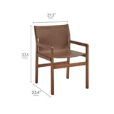 Sonora Leather Dining Chair by Modway