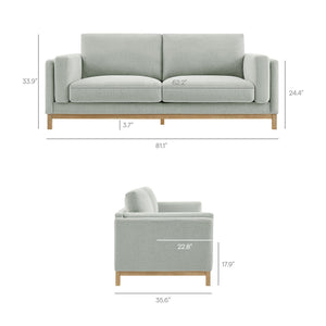 Roscoe 81 Inch Fabric Sofa by Modway