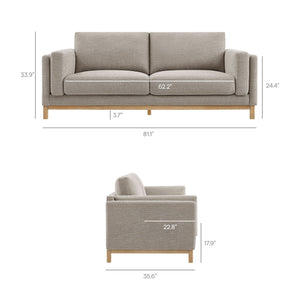 Roscoe 81 Inch Fabric Sofa by Modway