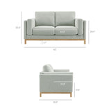 Roscoe 63 Inch Fabric Loveseat by Modway