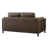 Roscoe 63 Inch Vegan Leather Loveseat by Modway
