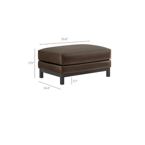 Roscoe Vegan Leather Ottoman by Modway