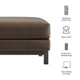 Roscoe Vegan Leather Ottoman by Modway
