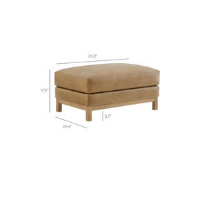 Roscoe Vegan Leather Ottoman by Modway