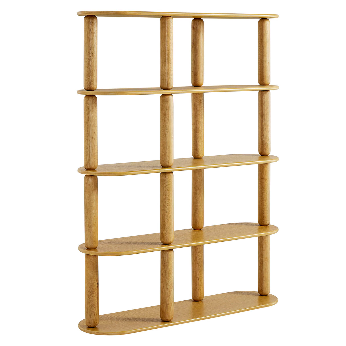 Arcus 4-Tier Oval Wood Bookshelf by Modway