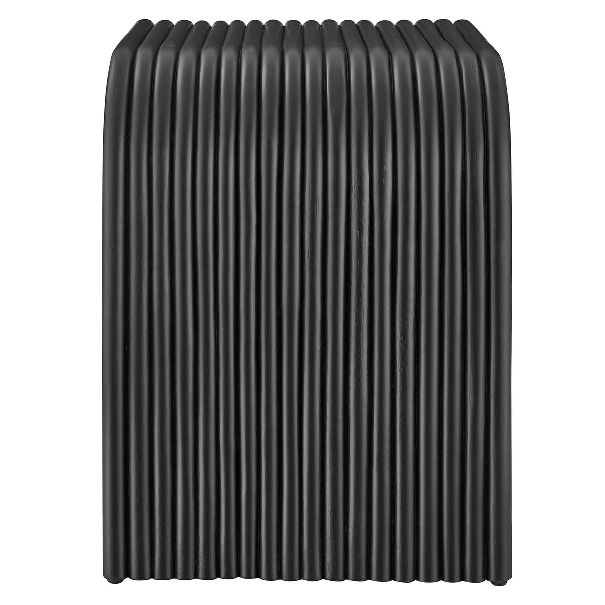 Eve Curved Natural Rattan Side Table by Modway