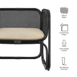 Ellis Natural Rattan Accent Armchair by Modway