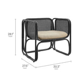 Ellis Natural Rattan Accent Armchair by Modway